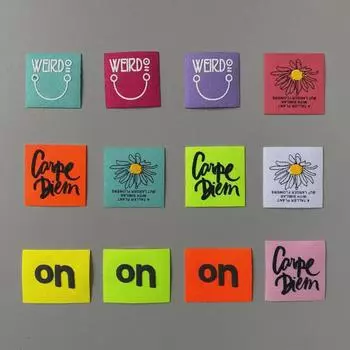 Frosted 3D Printed Personalized Digital Letter Patches