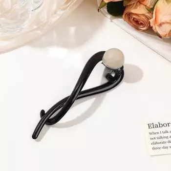 Frosted Bow Ponytail Banana Hair Clip Hairpin Headband for Women Simple Solid Acrylic Twist Clamp Barrettes Hairgrips Headwear