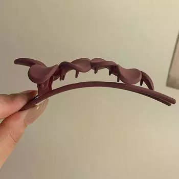 Frosted Flower Hairpin Women Acrylic Plastic Duckbill Claw Hair Clips Barrette Girls Hairpin Ponytail Hair Accessories