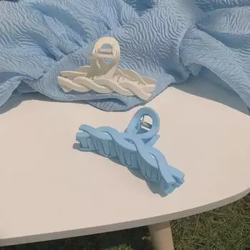 Frosted Girly Macaron Shark Hair Clip - Cute Headdress Hairpin for Bangs