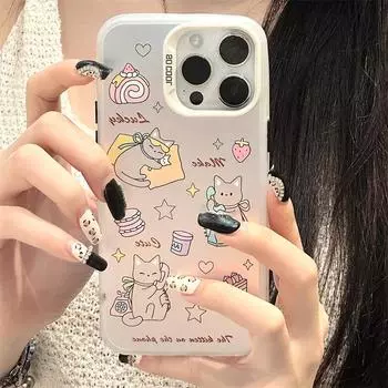 Frosted Laser Mobile Phone Case with Bracelet for iPhone 16 Pro, Apple 16, and Huawei Mate 60 Pro iPhone 11
