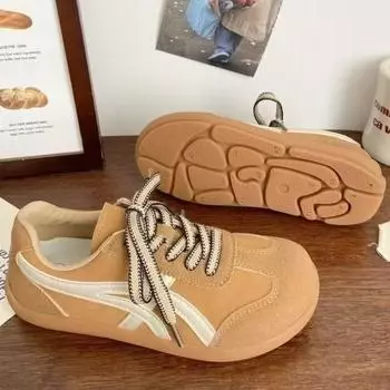 Frosted leather training shoes women s shoes 2025 new spring women s casual board shoes soft-soled sports shoes 36