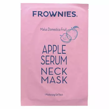 Frownies, Apple Serum Neck Beauty Mask, 1 gel patch