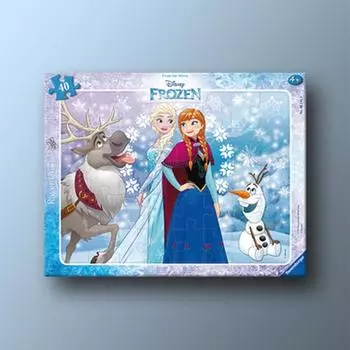 Frozen 1 Anna and Elsa Board Puzzle 40 Piece Ravensburger IV Puzzle, популярная корейская настольная игра