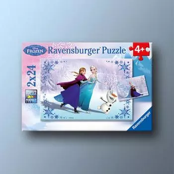 Frozen 1 Good Sisters 2X24 Piece Ravensburger IV Puzzle, популярная корейская настольная игра