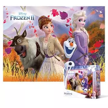 Frozen 2 - The Day the Leaves Fall Puzzle Disney Animation 150 Pieces, популярный корейский пазл