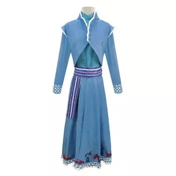 Frozen Style Anna Dress Style Elsa Style Dress Costume Anna Style Cosplay Costume Halloween Costume [ZOTEXA] Womens (L)