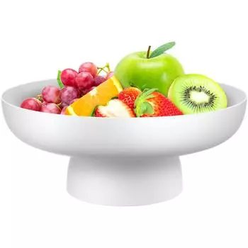 Fruit Basket High Base Food Containers with Lids Dessert Display Stand Offering Bowl Wedding for Kitchen Counter Tray Draining