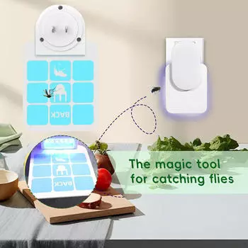 Fruit Fly Trap Quiet Night Light Killer Lamp for Living Room Home Office