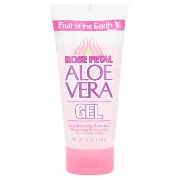 Fruit of the Earth, гель алоэ вера, лепестки роз, 6 унций (170 г)