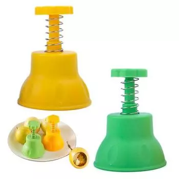 Открывалка для фруктов Эргономичная ручка Многоразовое лезвие из нержавеющей стали пищевого класса Безопасная защита рук Мангостин Маракуйя Инструмент для открывания Кухонный инструмент для открывания жёлтый