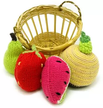Fruit Rattle Assortment Imported (4 pieces) [Pebble] (Regular Product)