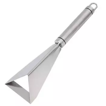 Fruit Stainless Steel Fancy Fruit Plate Knife Apple Triangle Push Knife Creative Carving Restaurant Plate Cutting Apple Push Knife 1PCS