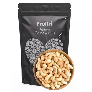 Fruitri Premium Whole Cashews 500 г | Натуральные цельные хрустящие орехи кешью | Премиальные орехи каджу Сухофрукты | Питательные и вкусные | W320