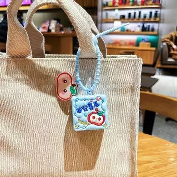 Fruits Voice Keyring Animal Backpack Pendant Creative Music Keychain Girl Style 4