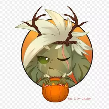 Фрукт Джек О Фонарь Утюг на теплопередаче Печать Виниловые патчи Наклейка для одежды DIY Аппликации Моющиеся пластыри