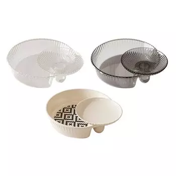 Фруктовая чаша, многоцелевой держатель для фруктов, поднос для орехов и конфет, многоярусная корзина для фруктов на десерт, сладости, печенье, орехи белый