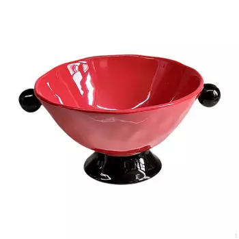 Фруктовая чаша с двойной ручкой из бисера, керамическая конфетница, роскошная корзина для хранения хлеба