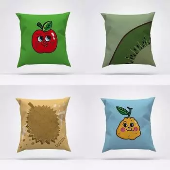 Фруктовая декоративная подушка, детский домашний диван, аниме-кровать 40x40cm