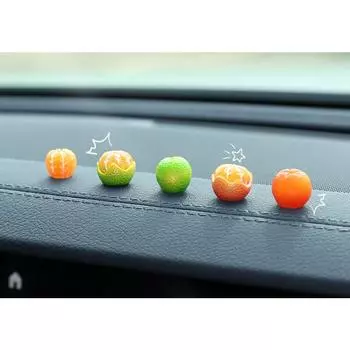 Фруктовая машинка Cider shop, мини-фигурки животных, милый подарок, фруктовые фигурки, 2 комплекта, корейские аксессуары для машин