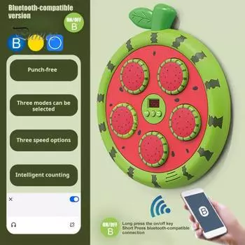 Фруктовая музыкальная боксерская машина с перчатками, настенная, совместимая с Bluetooth, регулируемая, умная, светодиодная, боксерская тренировочная мишень, боксерская подушка, домашний спортзал, тренировка Sweet Orange