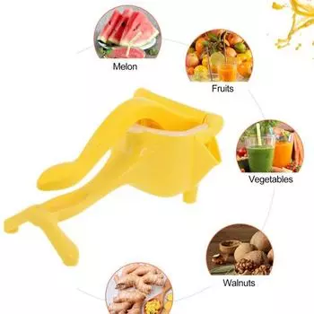 Фруктовая соковыжималка Многофункциональный эргономичный дизайн Большая емкость Простая очистка Съемный соковыжималка Пищевая неэлектрическая соковыжималка для лимона жёлтый