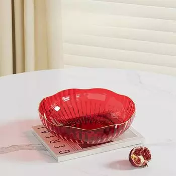 Фруктовая тарелка Фруктовая тарелка Бытовая Гостиная Журнальный столик Тарелка для сухофруктов Конфетница Легкая роскошь Фруктовая корзина Высококлассная тарелка для закусок
