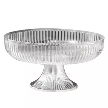 Фруктовая тарелка многофункциональная пластиковая стильная экономящая пространство декоративная миска для закусок с конфетами и орехами янтарь