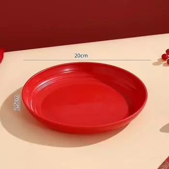 Фруктовая тарелка на новоселье Переезд в новый дом Обстановка гостиной Тарелка Декоративная фруктовая тарелка Красная Свадебная Специальная Конфетница