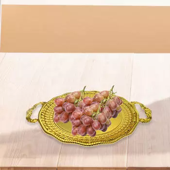 Фруктовая тарелка поднос для еды декоративный органайзер центральный элемент стола сервировка многоцелевой для дома 24cmx18cm