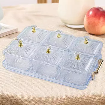 Фруктовая тарелка, поднос для закусок, органайзер для фруктов, сервировка и разделение блюд чистый