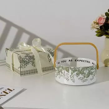 Фруктовница Ирис, Кофейный столик в гостиной, Бытовая корзина, Керамическая посуда, Закуски, Корзина для сухофруктов, Подарки на новоселье 800ml