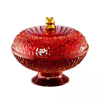 Фруктовница на столешницу с крышкой, съемный держатель, тарелка для вечеринки, свадьбы синий