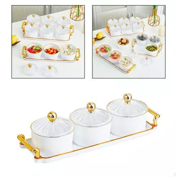 Фруктовница, Обои для освежения с крышкой, Съемная, Контейнер, Миска для сервировки 3 Grid