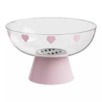 Фруктовница с дренажным основанием, креативная каплевидная фруктовая корзина для кухонной столешницы, быстросохнущая фруктовая чаша розовый