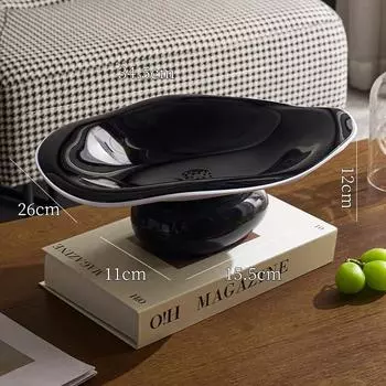 Фруктовница Высокая Ценность Гостиная Дом Журнальный Столик Легкая Роскошь Высококлассная Фруктовница Конфеты Закуски Размещены На Тарелке