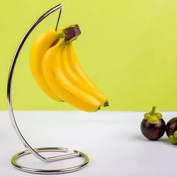 Фруктовое хранилище Изогнутый прочный нержавеющий крючок для подставки под банан Кронштейн для подставки под банан