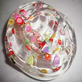 Фруктовые кристаллы, цветная глина, пластилин, игрушки своими руками