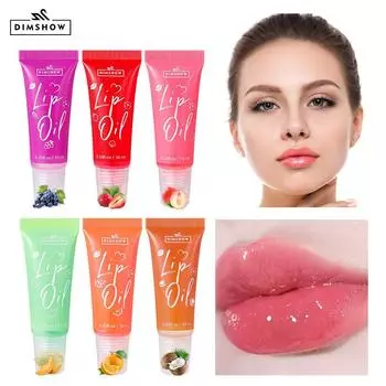 Фруктовый 6-цветный блеск для губ, увлажняющий бальзам для губ длительного действия, увлажняющее масло для губ цвета конфет 01#
