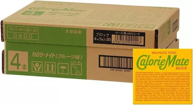 Фруктовый блок Calorie Mate 4 шт. x 30 шт. [BR]