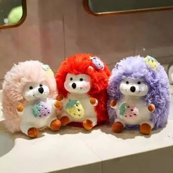 Фруктовый ежик плюшевая игрушка клубника ананас животное плюшевая домашняя мягкая кукла подушка диван офис спальня диван украшение розовый