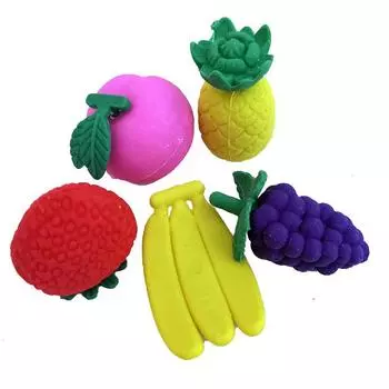 Фруктовый ластик, милый ластик для моделирования, стильный ластик для студентов, канцелярские принадлежности, офисный приз pineapple