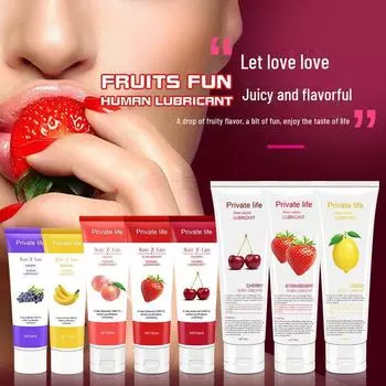 Фруктовый лубрикант для тела Xuanzilan - Клубника, Вишня, Персик (60/100мл) для взрослых развлечений. peach flavor 60ml