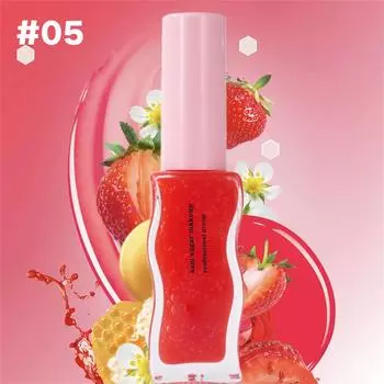 Фруктовый мед увлажняющая температура жидкая губная помада медовый цвет стойкий увлажняющий макияж для губ масло для губ 8 мл One Size