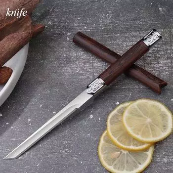 Фруктовый нож бытовой острый высокопрочный маленький прямой нож высококачественный ручной инструмент нож для чистки овощей 1pc