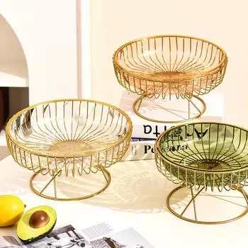 Фруктовый поднос для гостиной журнальный столик для закусок высокого класса поднос для десертов приемная передовое чувство конфетницы