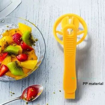 Фруктовый разделитель Артефакт Острое лезвие Экономящее труд съемное полезное ручное приспособление для резки Томат Виноград Вишневый слайсер Резак Кухонные гаджеты жёлтый