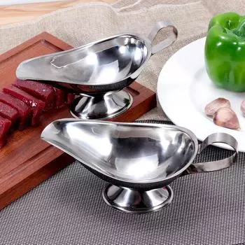 Фруктовый салат, соус из черного перца, чашка для кухни, домашний инструмент, нержавеющая сталь 304, западная еда, соковая лодка, ресторанный инструмент