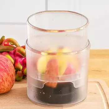 Фруктовый слайсер на 8 ломтиков, очень большой нож из нержавеющей стали для яблок с прозрачной чашей, безопасный и простой в использовании кухонный инструмент для закусок и десертов 1pc