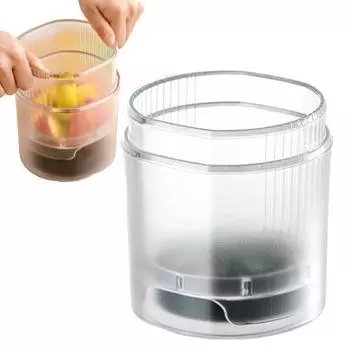 Фруктовый слайсер на 8 ломтиков, очень большой нож из нержавеющей стали для яблок с прозрачной чашей, безопасный и простой в использовании кухонный инструмент для закусок и десертов 1pc